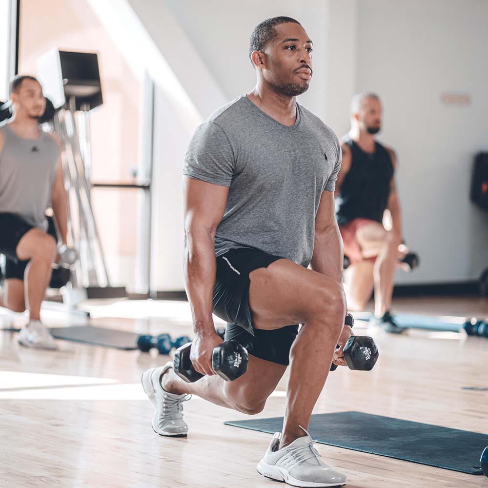 Group of people in a strength class